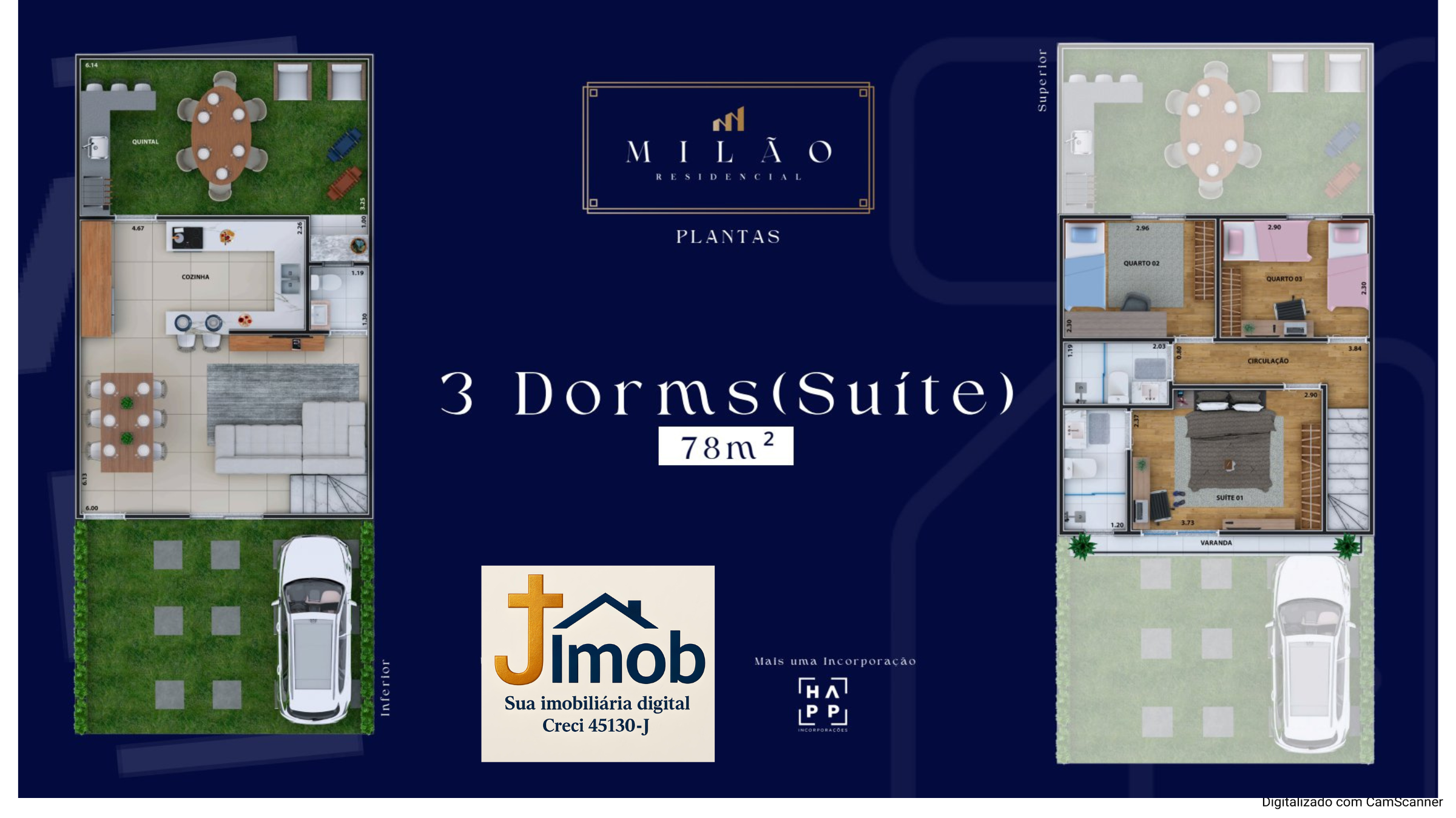 Planta - Residencial Milão: Casas com Lazer Completo e Acesso Rápido pela Raposo Tavares! - J Imob
