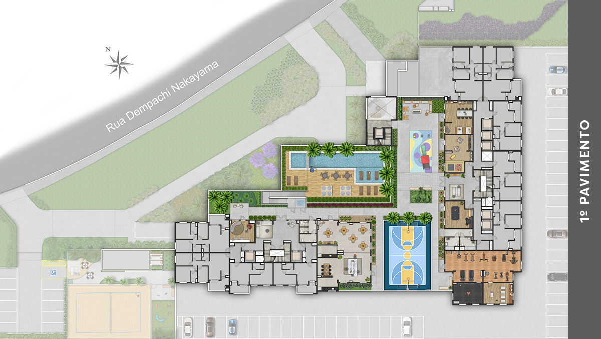 Planta - Bless Parque Barueri – Amplitude, Conforto e Sofisticação em 73m² - J Imob